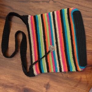 The SAK Multicolored Crochet Shoulder Bag
